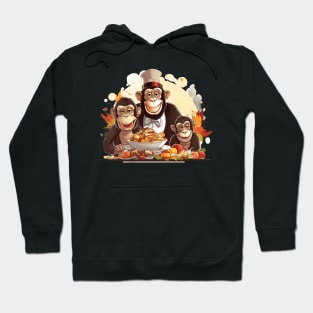 Monkey Family Thanksgiving Hoodie